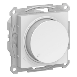 Светорегулятор поворотно-нажимной LED 400Вт Белый Atlas Design Schneider Electric ATN000123