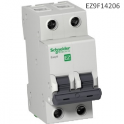 EZ9F14206 Автоматический выключатель 2P 6A Тип В 4,5кА - Easy9 Schneider Electric