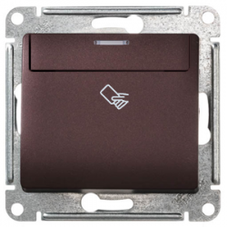 GSL001169 Выключатель карточный Баклажановый - Glossa Schneider Electric